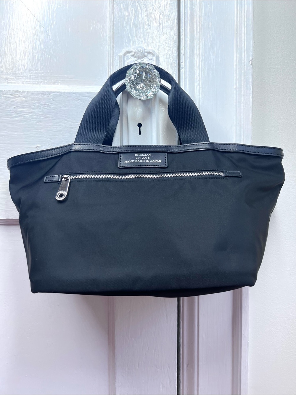 Japan Artisan CREEZAN Toyooka Luxury Nylon Mini Tote Bag RARE